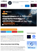 Missed Ethereum & Polkadot? Grab $IPO: The Biggest Upcoming Presale of the Year. | Live Bitcoin News