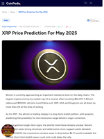 XRP Price Prediction For May 2025
