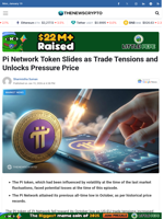 Pi Network Token Slides as Trade Tensions and Unlocks Pressure Price