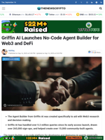 Griffin AI Launches No-Code Agent Builder for Web3 and DeFi - TheNewsCrypto