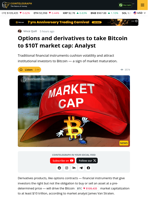 Financial Instruments Will Catapult BTC to $10 Trillion: Analyst