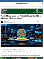 Weak Momentum for PancakeSwap (CAKE): Is a Deeper Slide Imminent?