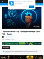 Crypto Donations Keep Flowing For Trump’s Super PAC – Details | Bitcoinist.com