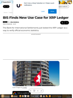 BIS Finds New Use Case for XRP Ledger - U.Today