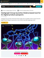 Hashgraph Group Launches Hedera Tool for EU Digital Product Passports