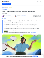 Top Trending Altcoins in Nigerian this WEEK - DOGE, ANKR, AAVE