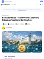 Bermuda Moves Toward Onchain Economy, Sidesteps Traditional Banking Rails: Guest Post by Yellow News | CoinMarketCap