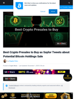 Best Crypto Presales to Buy as Saylor Hints at New Bitcoin Treasury Move