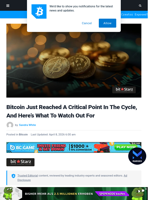 Bitcoin Just Reached A Critical Point In The Cycle, And Here’s What To Watch Out For | Bitcoinist.com