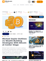 Michael Saylor Outlines 21 Wealth-Building Strategies With Bitcoin at Center Stage – Crypto News Bitcoin News