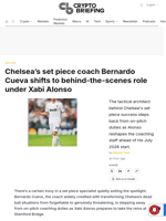 Chelsea's set piece coach Bernardo Cueva shifts to behind-the-scenes role under Xabi Alonso