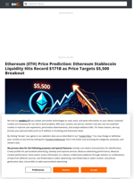 Ethereum (ETH) Price Prediction: Ethereum Stablecoin Liquidity Hits Record $171B as Price Targets $5,500 Breakout - Brave New Coin