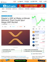 Ripple's XRP at Make-or-Break Moment That Could Spur Maga XRP Rocket ⋆ ZyCrypto
