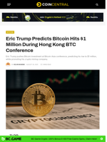 Eric Trump Predicts Bitcoin Hits $1 Million During Hong Kong BTC Conference
