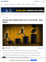 Twenty One Capital’s Rocky NYSE Debut