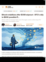 Bitcoin stabilizes after $30B wipeout – BTC's rally to $80K possible IF… - AMBCrypto
