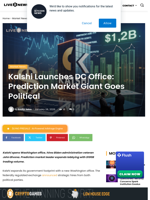 Kalshi Launches DC Office: Prediction Market Giant Goes Political | Live Bitcoin News