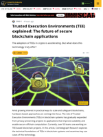 Trusted Execution Environments (TEE) explained: The future of secure blockchain applications
