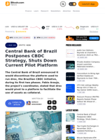 Central Bank of Brazil Postpones CBDC Strategy, Shuts Down Current Pilot Platform – Crypto News Bitcoin News