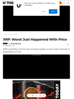 XRP: Worst Just Happened With Price - U.Today