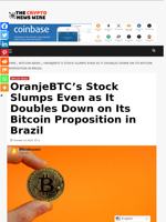 OranjeBTC’s Stock Slumps Even as It Doubles Down on Its Bitcoin Proposition in Brazil - The Crypto News Wire