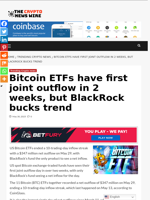 Bitcoin ETFs have first joint outflow in 2 weeks, but BlackRock bucks trend - The Crypto News Wire