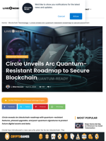Circle Unveils Arc Quantum-Resistant Roadmap to Secure Blockchain  | Live Bitcoin News