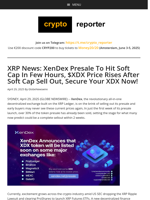 XRP News: XenDex Presale To Hit Soft Cap In Few Hours, $XDX Price Rises After Soft Cap Sell Out, Secure Your XDX Now!