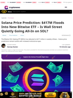 Solana Price Prediction: $417M Floods Into New Bitwise ETF – Is Wall Street Quietly Going All-In on SOL?