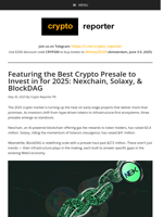 Featuring the Best Crypto Presale to Invest in for 2025: Nexchain, Solaxy, & BlockDAG