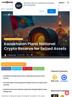 Kazakhstan Plans National Crypto Reserve for Seized Assets | Live Bitcoin News