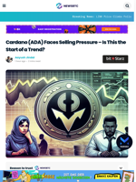 Cardano (ADA) Faces Selling Pressure – Is This the Start of a Trend?