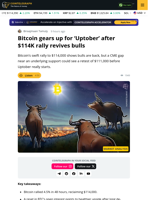 BTC Eyes $115K Rally But CME Gap Risk Lingers