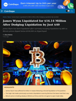 James Wynn Dodges Liquidation By $40 In Last-Minute Bitcoin Save