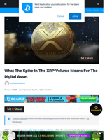 What The Spike In The XRP Volume Means For The Digital Asset | Bitcoinist.com