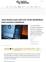 Jess Asato sues xAI over Grok deepfakes and consent violations