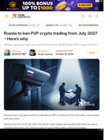 Russia to ban P2P crypto trading from July 2027 - Here's why - AMBCrypto