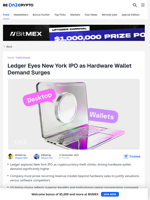 Ledger Eyes New York IPO as Hardware Wallet Demand Surges - BeInCrypto