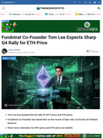 Fundstrat Co-Founder Tom Lee Expects Sharp Q4 Rally for ETH Price - TheNewsCrypto