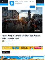 Poland Joins The Bitcoin ETF Wave With Warsaw Stock Exchange Debut