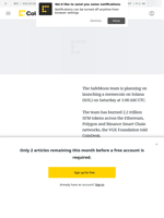 SafeMoon (SFM) to Launch Memecoin on Solana (SOL) After Burning Most of SFM Supply