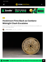 Hoskinson Fires Back as Cardano-Midnight Clash Escalates - CoinCentral