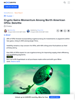 Crypto Gains Momentum Among North American CFOs: Deloitte