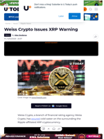 Weiss Crypto Issues XRP Warning