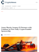Aston Martin Aramco F1 Partners with Coinbase in First Fully Crypto-Funded Sponsorship - Crypto-News.net