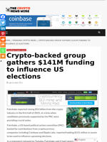 Crypto-backed group gathers $141M funding to influence US elections - The Crypto News Wire