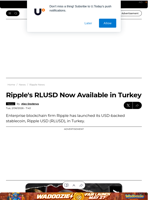 Ripple's RLUSD Now Available in Turkey - U.Today