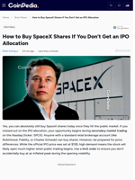 How to Buy SpaceX Shares If You Don't Get an IPO Allocation