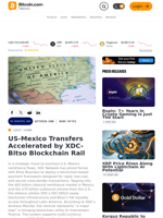 US-Mexico Transfers Accelerated by XDC-Bitso Blockchain Rail – News Bytes Bitcoin News