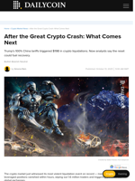 After the Great Crypto Crash: What Comes Next - DailyCoin
